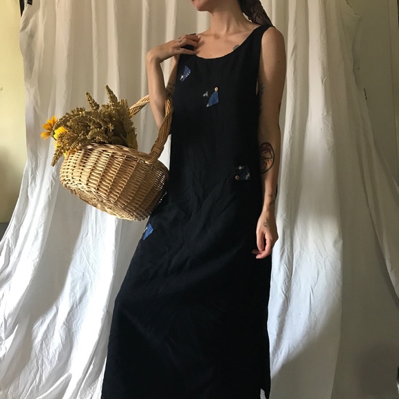 90’s Boho Silk Dress - Picture 6 of 6